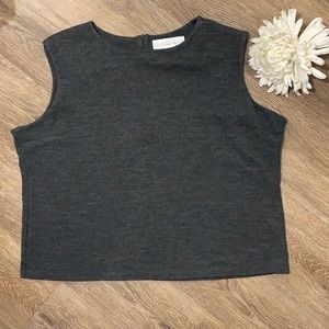 Dark Gray Cropped Tank